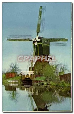 Carte Postale Ancienne Pays Bas Moulin a vent Windmill