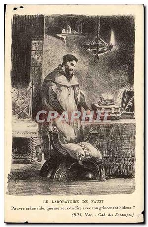 Bild des Verkufers fr Carte Postale Ancienne Fantaisie Le laboratoire de Faust zum Verkauf von CPAPHIL