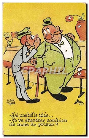 Image du vendeur pour Humour - Illustration - J'ai une belle idee - Carte Postale Ancienne mis en vente par CPAPHIL