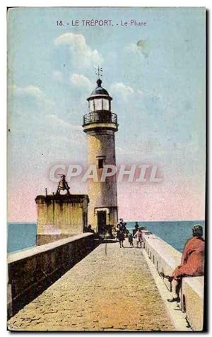 Immagine del venditore per Carte Postale Ancienne Le Treport Le phare Lighthouse venduto da CPAPHIL