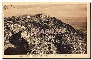 Carte Postale Ancienne Mont Saint Odîle Le couvent et le mur paien