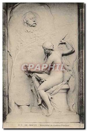 Seller image for Carte Postale Ancienne Rouen Monument de Gustave Flaubert for sale by CPAPHIL