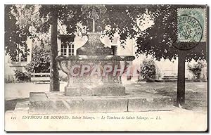 Bild des Verkufers fr Carte Postale Ancienne Environs de Bourges Sainte Solange Le tombeau zum Verkauf von CPAPHIL