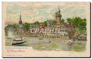 Carte Postale Ancienne Paris Exposition universelle de 1900 Le vieux Paris