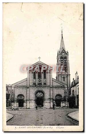 Bild des Verkufers fr Carte Postale Ancienne Saint Leu la fort L'glise zum Verkauf von CPAPHIL