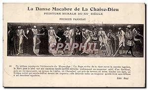 Seller image for Carte Postale Ancienne Auvergne La danse macabre de la Chaise Dieu Premier panneau for sale by CPAPHIL