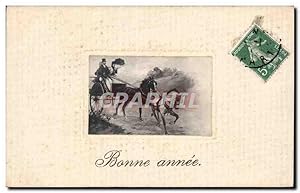 Immagine del venditore per Ftes - Voeux - Holiday - Bonne Anne - Happy New Year - cheval - horse - Carte Postale Ancienne venduto da CPAPHIL