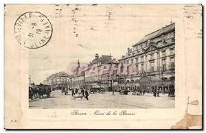 Carte Postale Ancienne Rouen Quai de la Bourse
