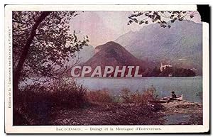Bild des Verkufers fr Annecy - Le Lac - Duingt et la Montagne - Carte Postale Ancienne zum Verkauf von CPAPHIL