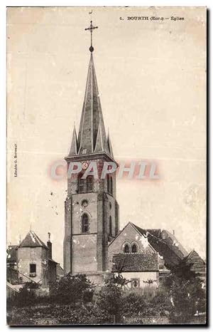Carte Postale Ancienne Bourth Eglise