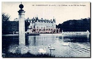 Image du vendeur pour Carte Postale Ancienne Rambouillet Le chteau vue de l'le au potager mis en vente par CPAPHIL