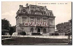 Carte Postale Ancienne Nogent sur Marne La mairie