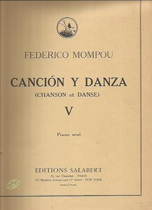 Immagine del venditore per Cancion y Danza (Chanson et Danse) V Piano seul venduto da Books and Bobs