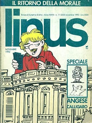 Linus. Anno XXVIII n. 11 (332) Novembre 1992