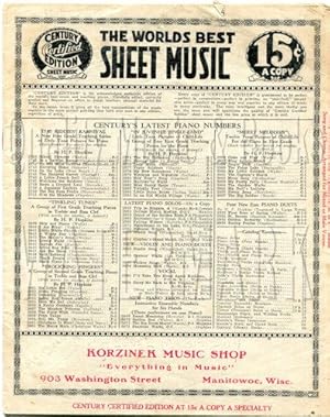 Century Music Publishing Catalog Catalog ca. 1935