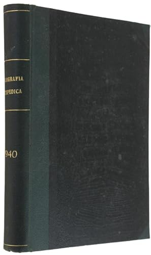 BIBLIOGRAFIA ORTOPEDICA. Anno XXIII - 1940. Annata completa.: