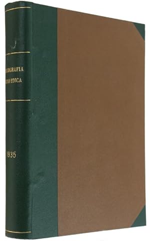 BIBLIOGRAFIA ORTOPEDICA. Anno XVIII - 1935. Annata completa.: