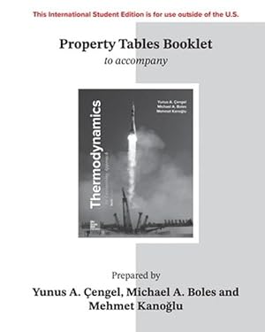 Seller image for ISE Property Tables Booklet for Thermodynamics: An Engineering Approach (Paperback) for sale by AussieBookSeller