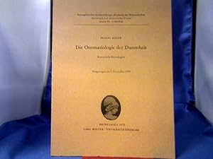 Die Onomasiologie der Dummheit. Romanische Etymologien. =(Sitzungsberichte der Heidelberger Akade...