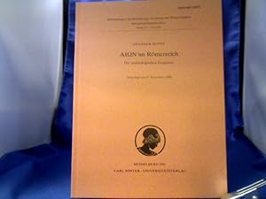 Immagine del venditore per AION im Rmerreich. Die archologischen Zeugnisse. =( Abhandlungen der Heidelberger Akademie der Wissenschaften, Philosophisch-Historische Klasse ; Jg. 1991, Abh. 3.) venduto da Antiquariat Michael Solder