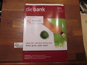 Seller image for Die Bank : Zeitschrift fr Bankpolitik und Praxis. Nr. 9 September 2017 Alles grn oder was, Chatbots EZB-Leitfaden fr notleidende Kredite for sale by Antiquariat im Kaiserviertel | Wimbauer Buchversand