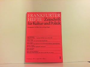Seller image for Frankfurter Hefte Zeitschrift fr Kultur und Politik 30. Jahrg., Heft 8. August 1975. for sale by Zellibooks. Zentrallager Delbrck