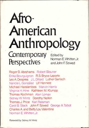 Seller image for Afro-American Anthropology: Contemporary Perspectives for sale by Goulds Book Arcade, Sydney