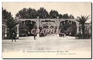 Image du vendeur pour Marseille - Exposition Internationale d'Electricite 1908 - Les Portiques Lumineux - Carte Postale Ancienne mis en vente par CPAPHIL