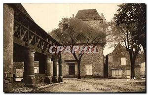 Seller image for Domme - L'Htel du Gouverneur et la curieuse Halle - Carte Postale Ancienne for sale by CPAPHIL