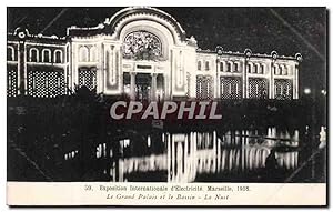 Image du vendeur pour Marseille - Exposition Internationale d'Electricite 1908 - Le Grand Palais - La Nuit - Carte Postale Ancienne mis en vente par CPAPHIL