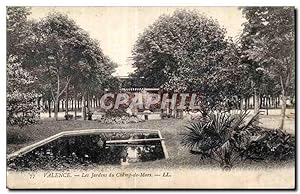 Seller image for Carte Postale Ancienne Valence les jardins du Champ de Mars for sale by CPAPHIL