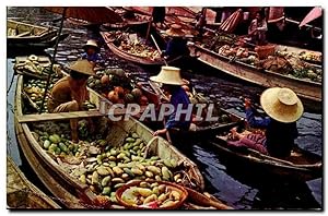 Image du vendeur pour Carte Postale Semi Moderne thailand Thailande Floating market mis en vente par CPAPHIL