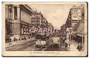 Marseille - La Cannebiere - Carte Postale Ancienne