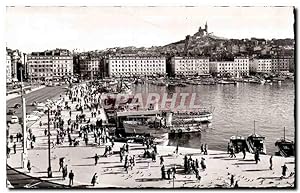 Marseille - Carrefour du Monde - Le Vieux Port - Au Fond Notre Dame de la Garde - Carte Postale A...