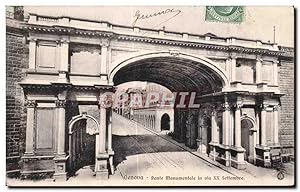 Seller image for Carte Postale Ancienne Genova Ponte Monumctalc in via XX Settembre for sale by CPAPHIL