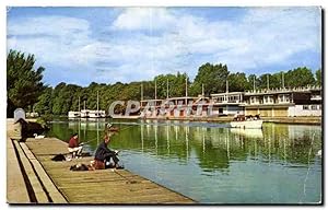 Seller image for Carte Postale Semi Moderne River Isis And Coloege Barges Oxford for sale by CPAPHIL