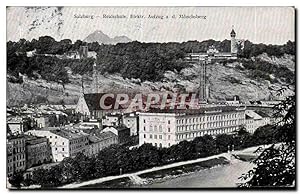 Carte Postale Ancienne Salzburg Realschule Elektr Aufzug Monchsberg