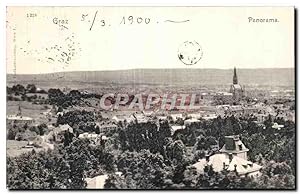 Carte Postale Ancienne Graz Panorama