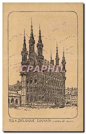 Carte Postale Ancienne Belgique Louvain