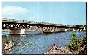 Bild des Verkufers fr Carte Postale Ancienne Point Mgr Langlois Relient les Comtes de Beauharnois et Soulanges Camping a proximite zum Verkauf von CPAPHIL