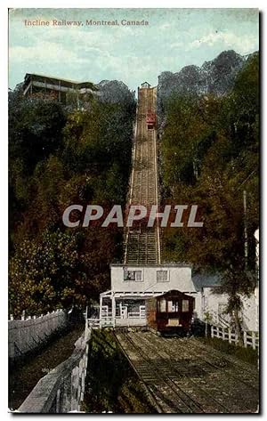Bild des Verkufers fr Carte Postale Ancienne Canada Incline railway Montreal zum Verkauf von CPAPHIL