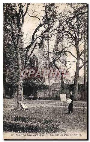 Bild des Verkufers fr Carte Postale Ancienne Montbard Un coin du parc de Buffon zum Verkauf von CPAPHIL