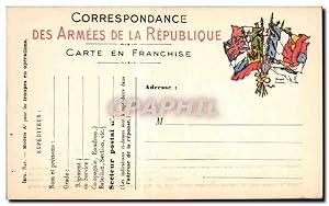 Bild des Verkufers fr Militaria Carte en franaise Correspondance des armees Neuve zum Verkauf von CPAPHIL