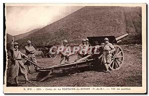 Bild des Verkäufers für Carte Postale Ancienne Militaria Camp de la Fontaine du Berger 105 en position zum Verkauf von CPAPHIL