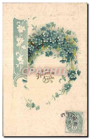 Carte Postale Ancienne Fantaisie Fleur Flower