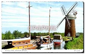 Carte Postale Ancienne Horsey Mill Norfolk Broads Moulin windmill