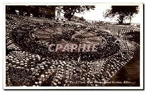 Carte Postale Ancienne Scotland Ecosse Floral Clock West Princes Street gardens