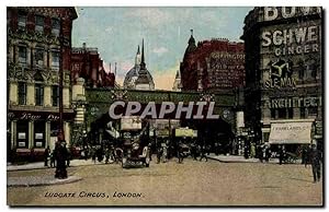 Carte Postale Ancienne Ludgate Circus London