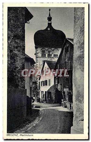 Carte Postale Ancienne Bregenz Martinsturm