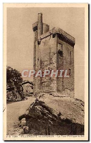 Imagen del vendedor de Carte Postale Ancienne Villeneuve Ies Avignon La Tour Philippe le Bel a la venta por CPAPHIL